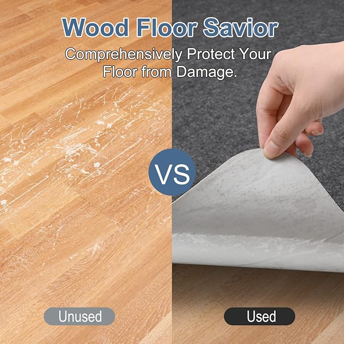 Placoot Office Chair Mat for Hardwood Floor, Desk Chair Mat, Large Anti-Slip - Image 4