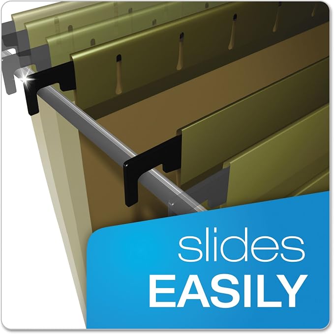 Pendaflex SureHook Reinforced Extra Capacity Hanging Folders, Standard Green - Image 3