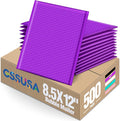 GSSUSA Purple Bubble Mailers 8.5X12 Inches 500 Pack, Padded Poly Bubble Mailer by GSSUSA