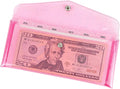 Cash Envelope Wallet Budgeting System PVC Multi-Purpose Pink Cash Stuffing by XiowDow