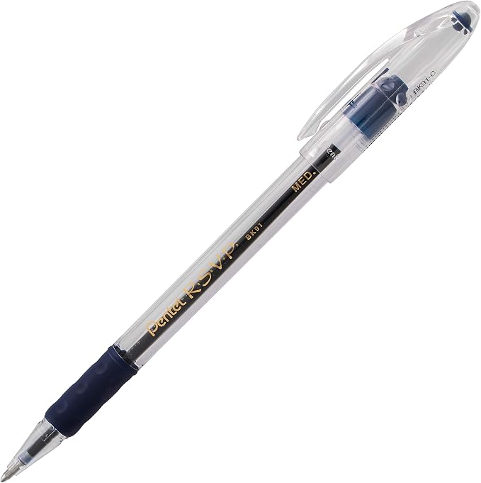Pentel RSVP Ballpoint Pen, Medium Line, 12 Pack - Image 2