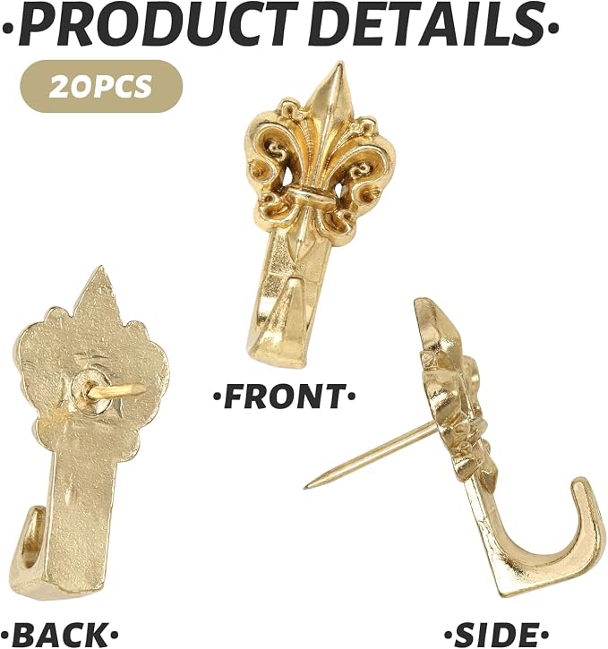 20 Pieces Push Pin Hangers, Push Pins - Image 3