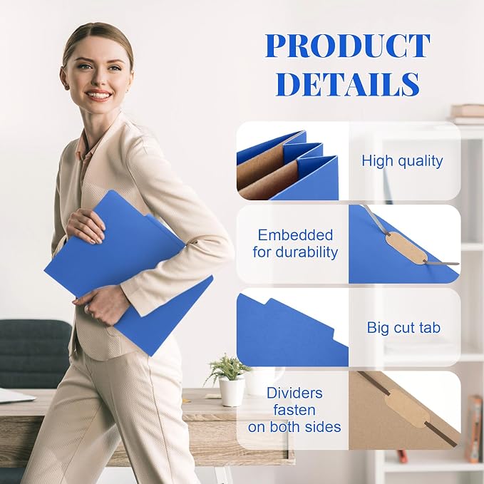 Skyygemm 36 Pcs Classification Folders Letter Size, 2 Pocket Dividers - Image 5