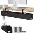 Univivi No Drill Under Desk Cable Management Tray, Clamp/Screw Mount Desk Cable by Univivi
