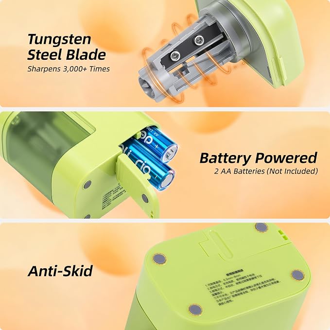 deli Electric Pencil Sharpener, Portable Pencil Sharpener - Image 4