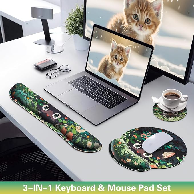 Ergonomic Keyboard Wrist Rest, Mouse Pad - Image 2