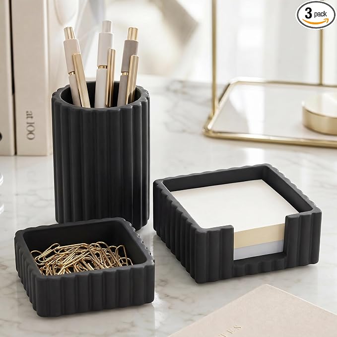 Aesthetic Desk Organizer Set of 3 by KIBAGA