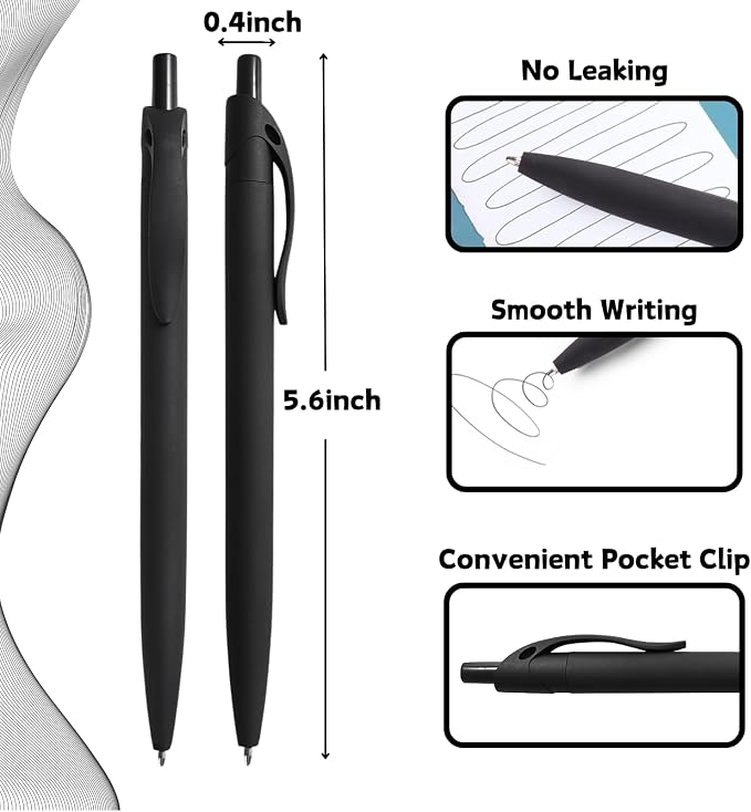 BallPoint Pens, 50 Pack, Bulk Pens, Click Pens - Image 3