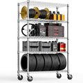M MZG 5-Shelf Storage Shelves, Wire Shelving Heavy Duty Metal Storage Shelving by MEIGAOPLASTICANDMETALHKCOLIMITED