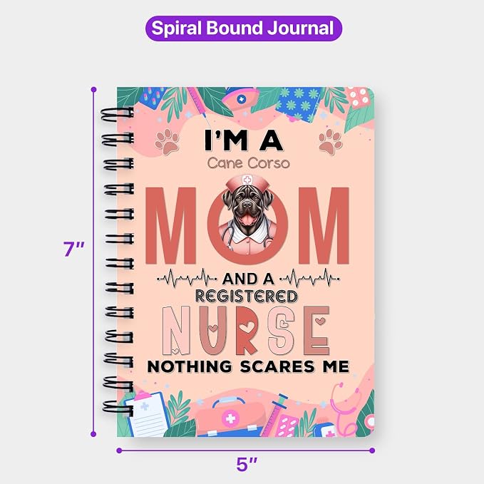 Ninety3POD I'm a Cane Corso Mom and a Registered Nurse Nothing Scares Me Spiral - Image 5