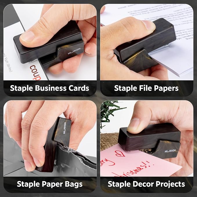 NUSIGN Mini Stapler with 830 Staples, Small Cute Desk Staplers, 25 Sheet - Image 5