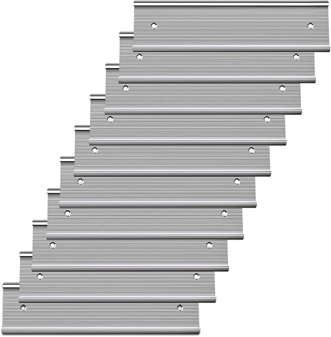 10 Pack Aluminum Name Plate Holders by Unknown