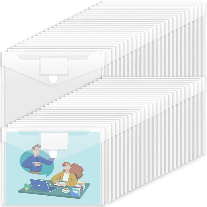 Sooez 50 Pack Plastic Envelopes Poly Envelopes by Sooez