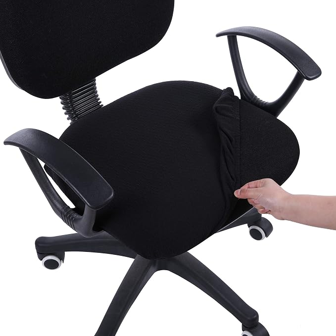 Smiry Stretch Jacquard Office Computer Chair Seat Covers, Removable Washable by Smiry