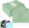 200 Pack A7 Envelopes, Sage Green Greeting Card Envelopes Self Seal, 5.24 x by LIKAJON