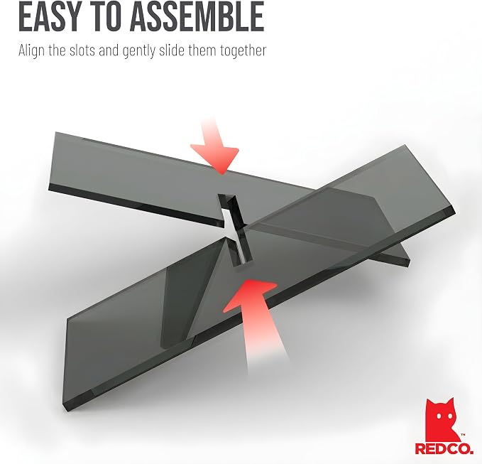 Red Co. Transparent Grey Acrylic Book Holder 2 Piece Reading Stand - Image 5