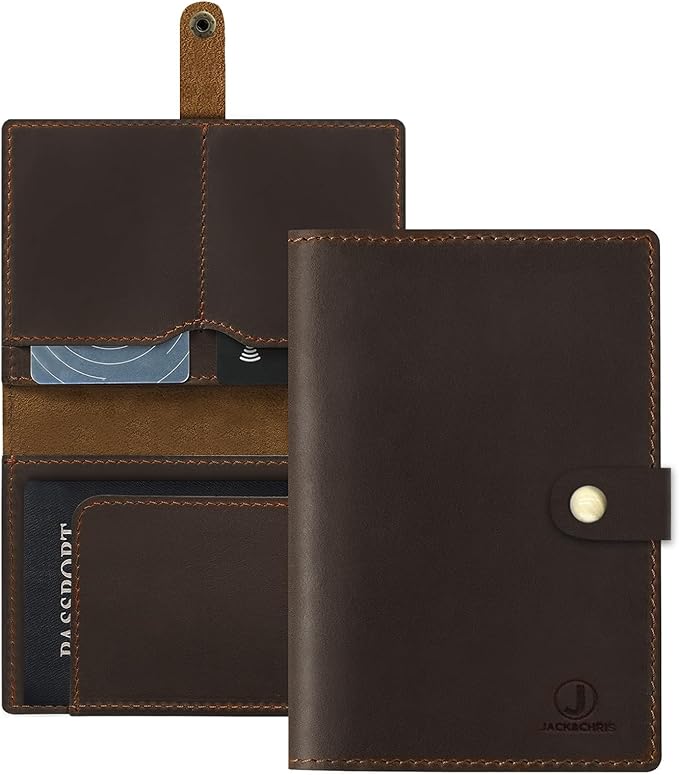 Jack&Chris Genuine Leather Passport Holder by JackChris