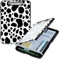 Clipboard with Storage, High Capacity Cow Print Storage Clipboard 9.5x14 with by Qindaiwen