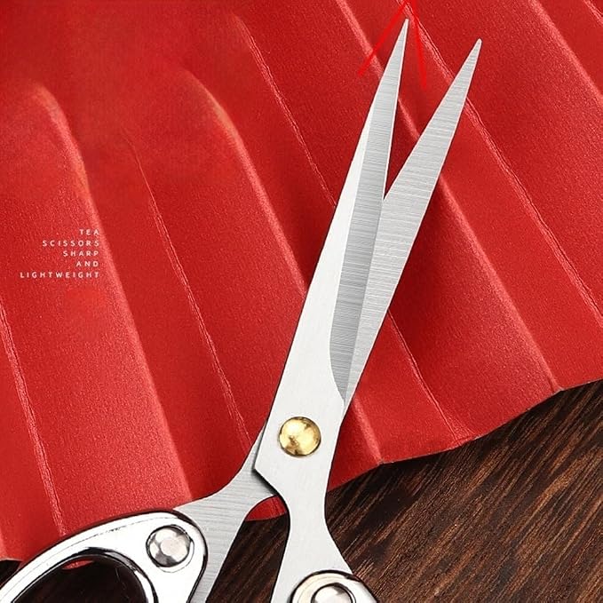 5" All Stainless Steel Office Scissors, Ultra Sharp Blade Shears, Sturdy Sharp - Image 5