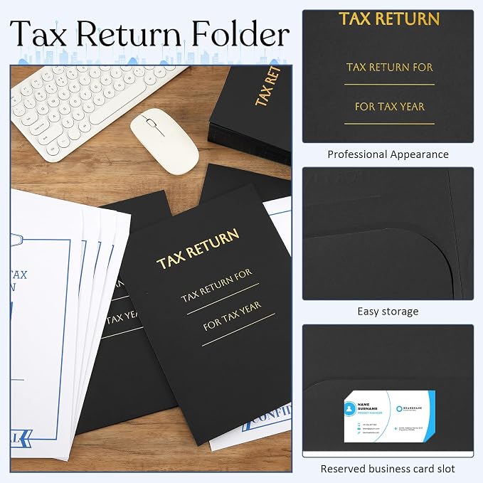 Skyygemm 50 Pcs 9 x 12 Inch Tax Return Envelopes and Tax Return Folders Set 25 - Image 4