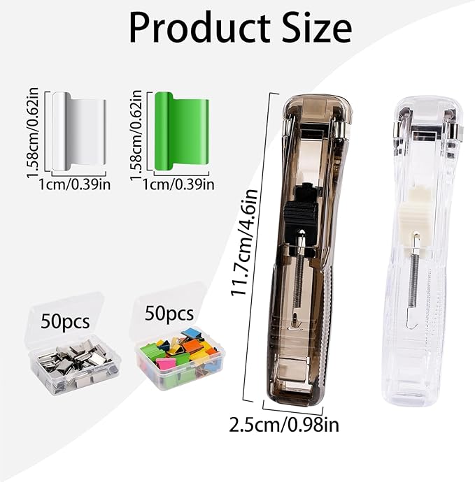 2 Pcs Portable Handheld Paper Clam Clip Dispenser - Image 3