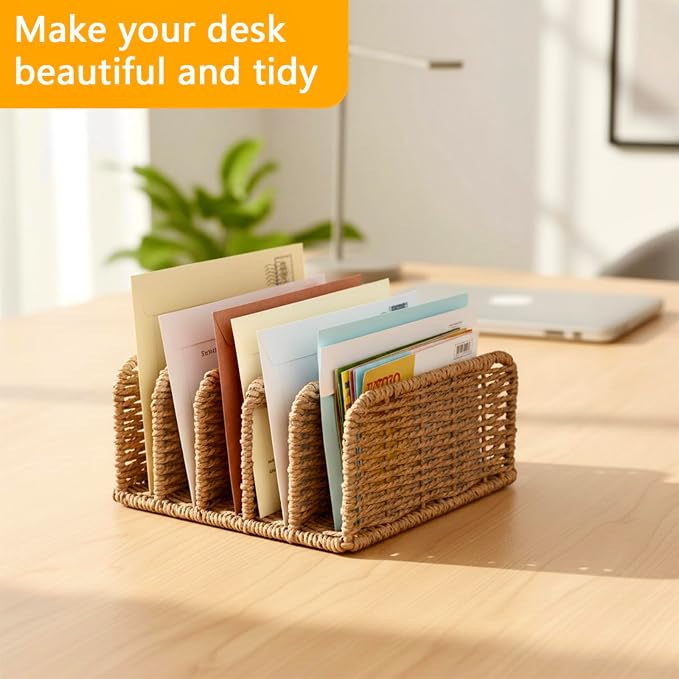 Desk Mail Organizer Large Capacity Mail Holder - Image 3