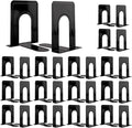 30 Pcs Metal Book Ends for Shelves, Heavy Duty Bookends for Office Home Kitchen by Aellabus