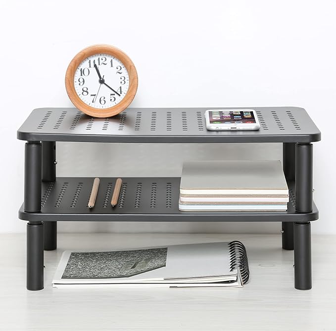 LOTEYIKE TV/Monitor Riser Desktop Stand, Flat Screen, Sturdy Metal Laptop - Image 6