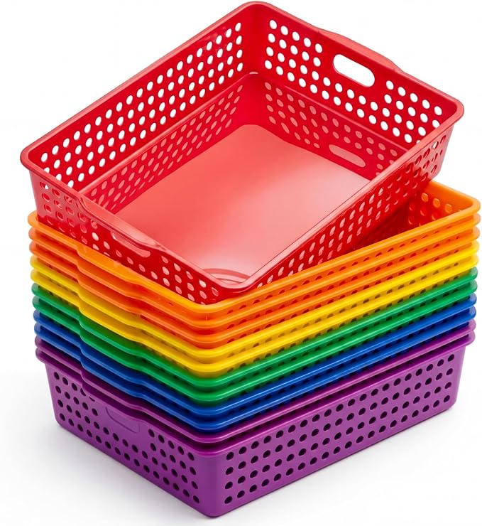 Geetery 12 Pack Classroom Storage Baskets by Geetery