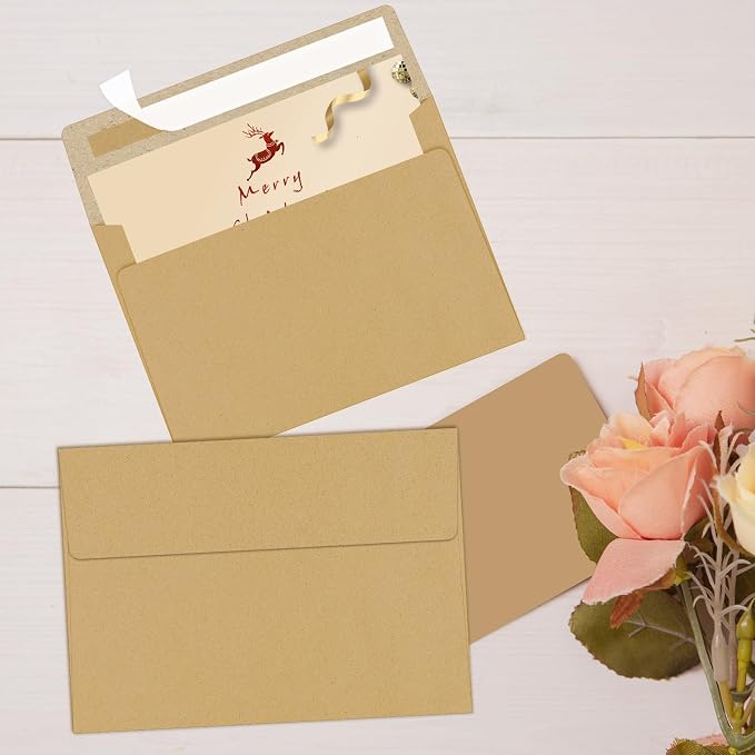 100 Packs 5x7 Kraft Envelopes, A7 Envelopes - Image 6