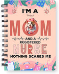 Ninety3POD I'm a Pitbull Mom and a Registered Nurse Nothing Scares Me Spiral by Ninety3POD