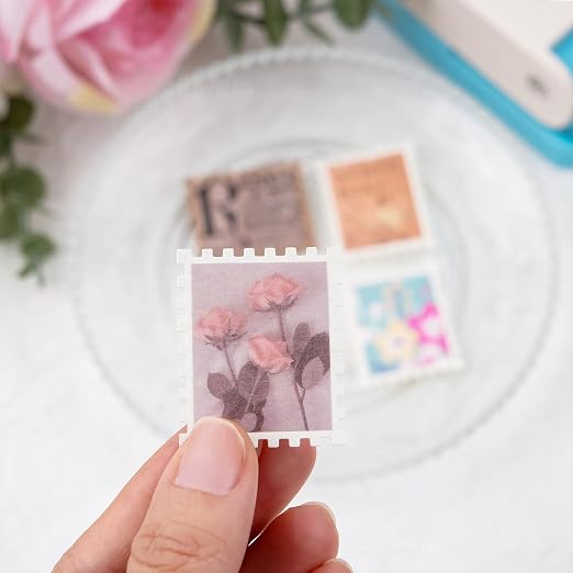BAOFALI 2Pcs/Set Stamp Puncher 1.5x1.5inch &1x0.8inch Rectangular Postage Stamp - Image 6