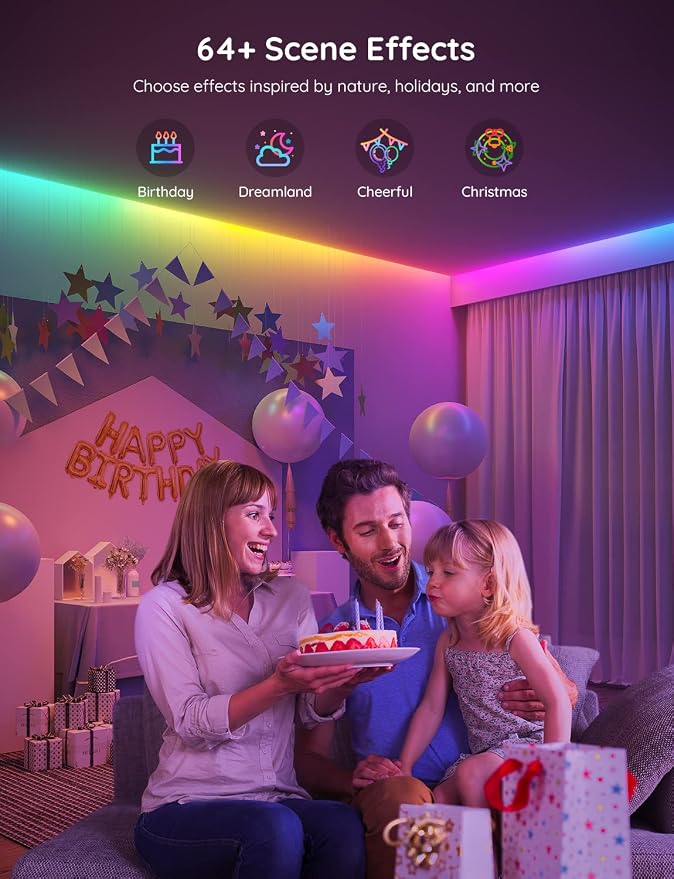 Govee RGBIC LED Strip Lights, 65.6ft Smart LED Lights - Image 5