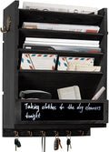Rustic wall mail organizer, Key and Mail File Holder by Unknown