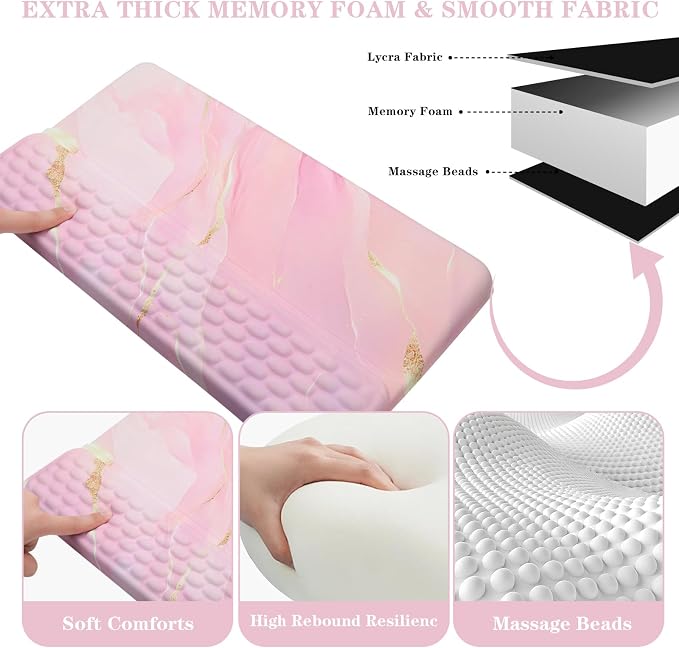Ergonomic Keyboard Stand with Wrist Rest, Computer Wrist Support Pad, Tilted - Image 4