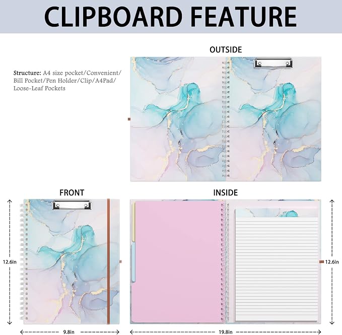 Rimilak Spiral Clipboard Folio - Image 2