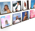 Laurensory 8 Pack Vinyl Record Shelf Wall Mount Shelves, 12 inch Clear Acrylic by Laurensory
