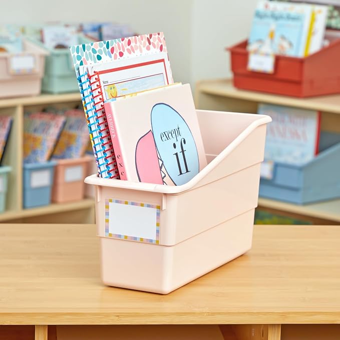 Really Good Stuff Durable Book and Binder Holders- Set of 6 Boho Colors | - Image 8