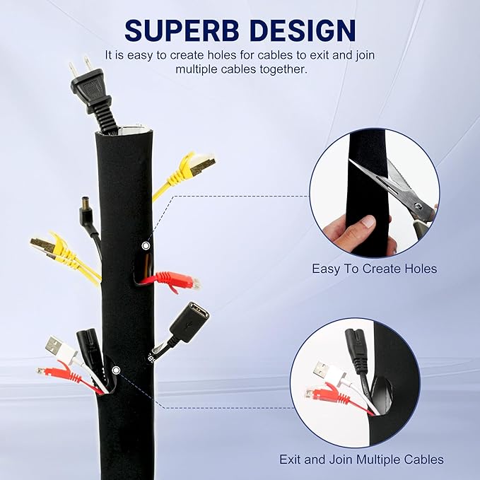 Cable Management Sleeve 3.3ft - Image 2