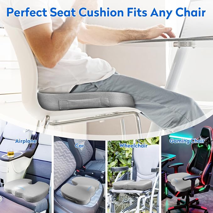 XXL Seat Cushion Office Car Seat Cushion, Memory Foam Cushion - Image 5