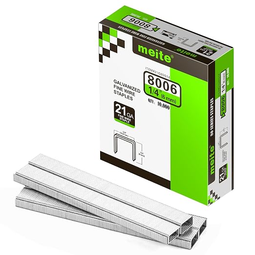 meite 21 Gauge Upholstery Staples, 1/2-Inch Crown by meite