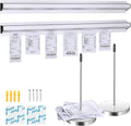 2 Pieces 24-inch Aluminum Sliding Restaurant menu Clip Rails by Unknown