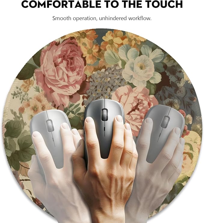 Elegant Watercolor Floral Mouse Pad - Image 3