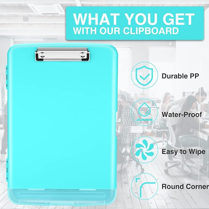 Sooez Clipboards with Storage, High Capacity Clip Boards 8.5x11 with Storage - Image 3