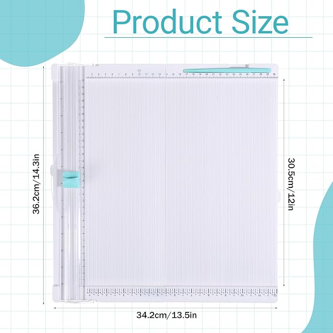 MySHUCE 12 x 12 Inch Paper Trimmer and Scoring Board, Precision Scoring Tool - Image 2