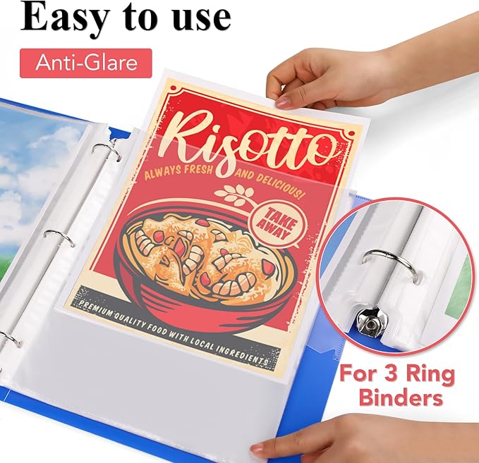 600 Pack Sheet Protectors 8.5 x 11 inch Clear Page Protectors - Image 2