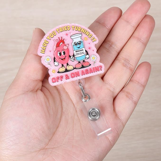 Have You Tried Turning It Off & On Again Funny Nurse Badge Reel, Cute - Image 2