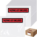 Teling 1000 Pcs Packing Slip Envelope Pouches Clear Self Adhesive Shipping by Teling