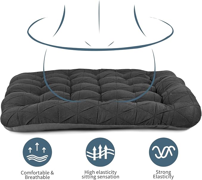 BUYUE Good Support Office Chair Cushion, Luxury Jacquard - Image 5