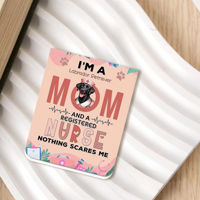 I'm a Labrador Retriever Mom and a Registered Nurse Nothing Scares Me Magnet - Image 2